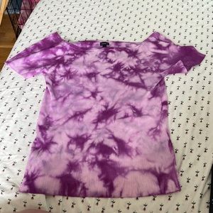 Torrid purple tie dye top size 3